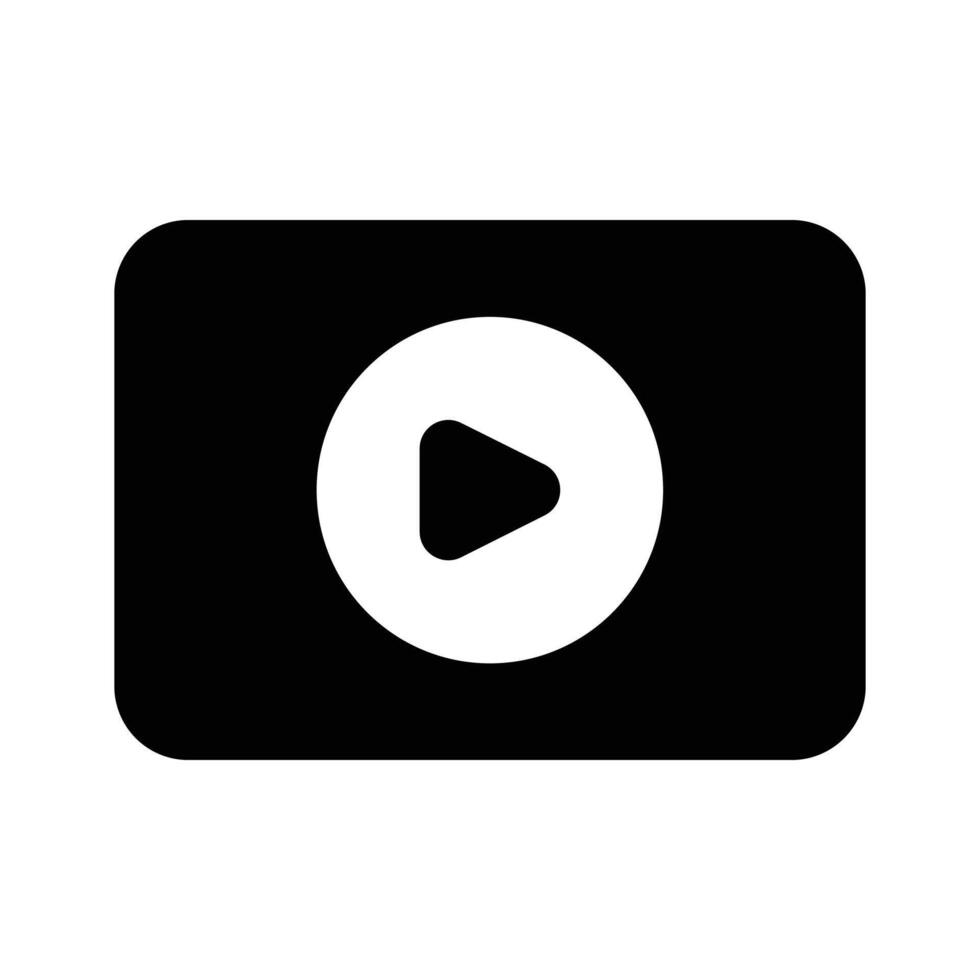 play button symbolizing media playback or online content vector