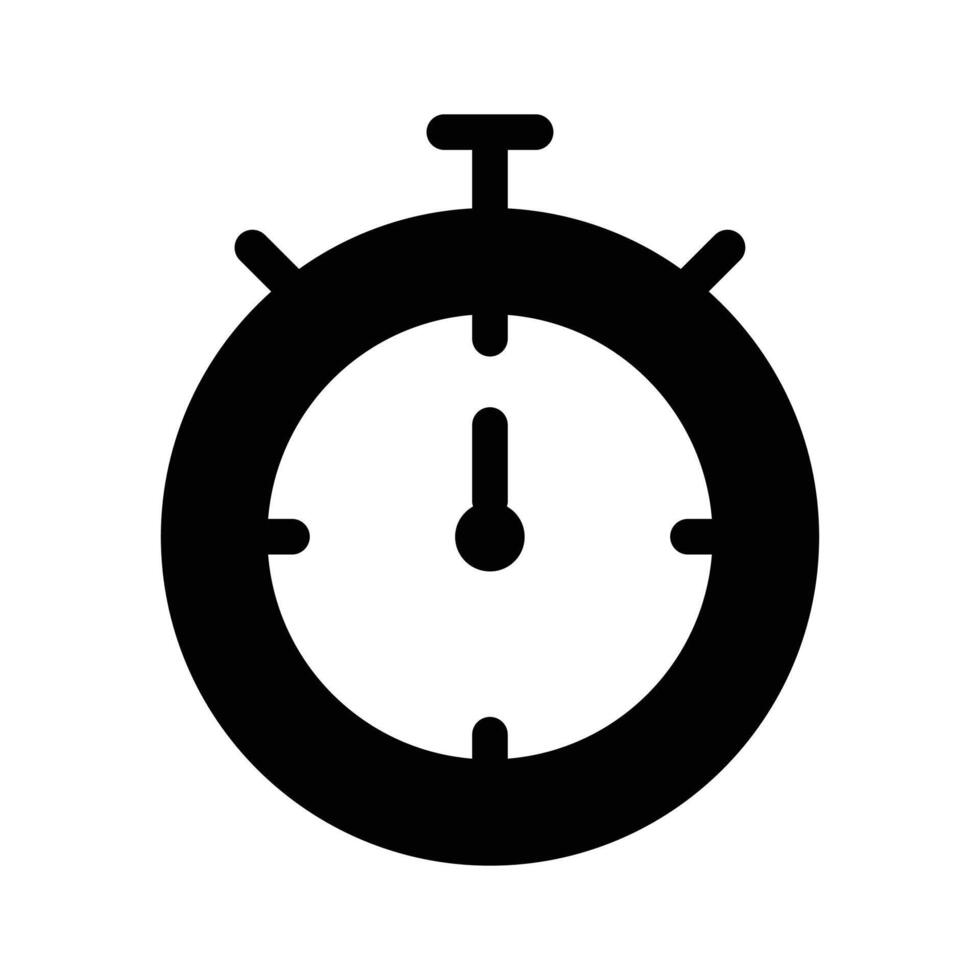 Stopwatch symbolizing time, countdown, or tracking activities vector
