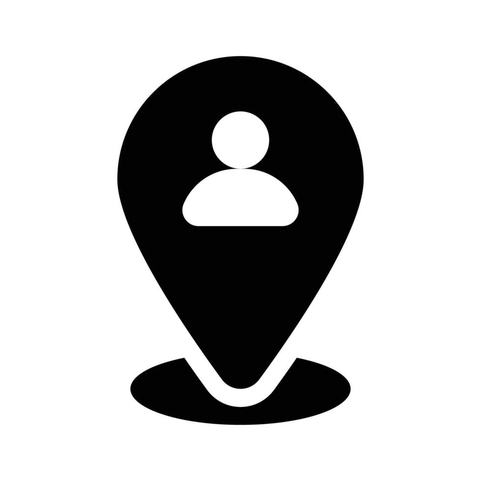 User location design in modern style vector