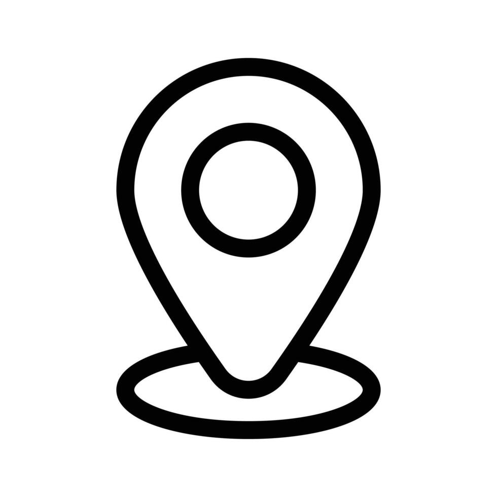 Location pin representing geolocation, GPS, or a specific place design vector