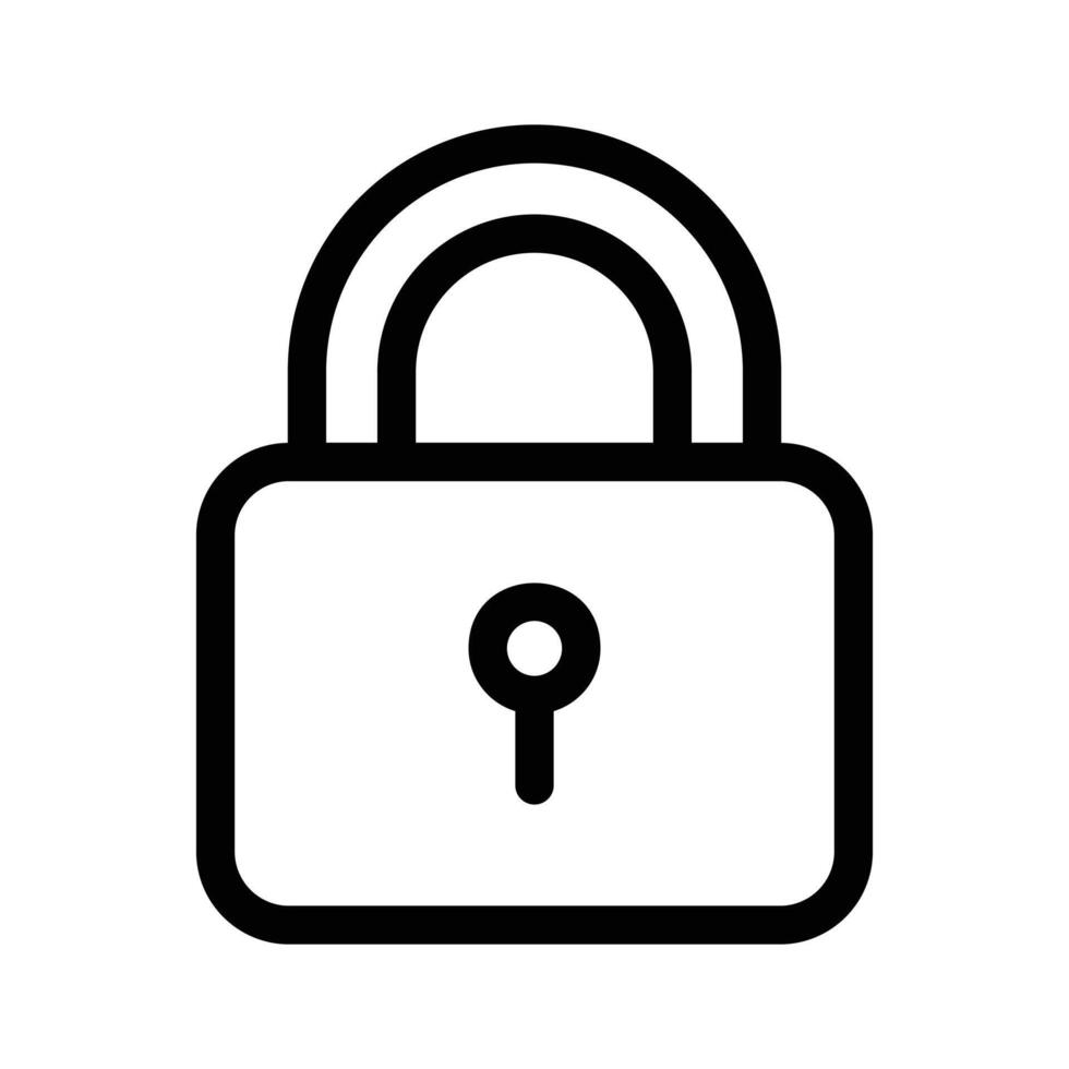 A lock icon symbolizing security, privacy, or protection vector