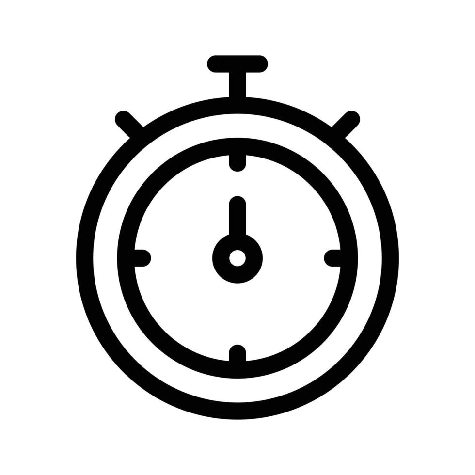 Stopwatch symbolizing time, countdown, or tracking activities vector