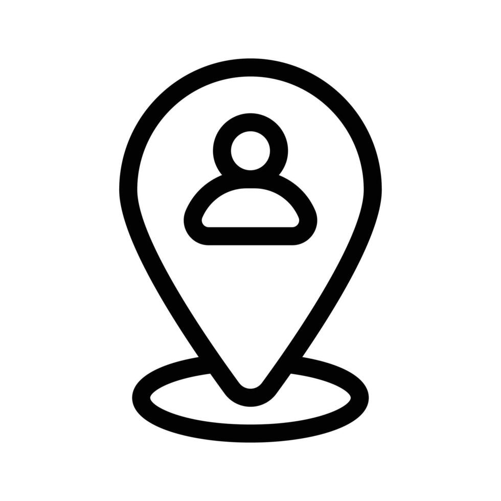 User location design in modern style vector