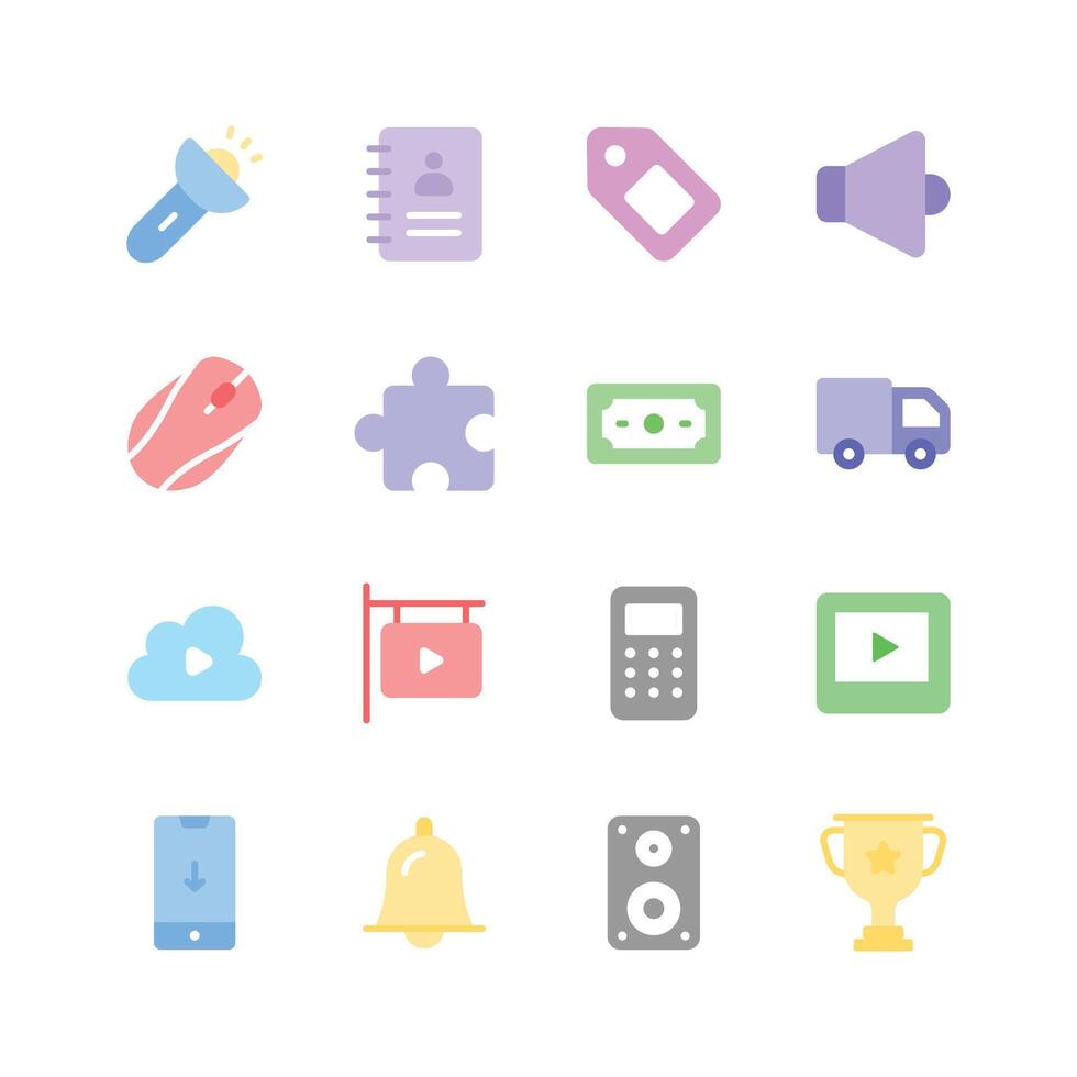 Take a look at this amazing icon of web icons in trendy style vector