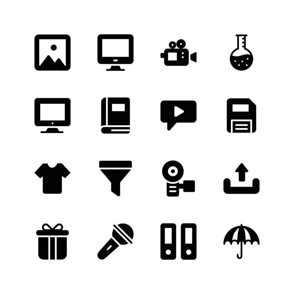Collection of user interface and web icons, ready for premium use vector