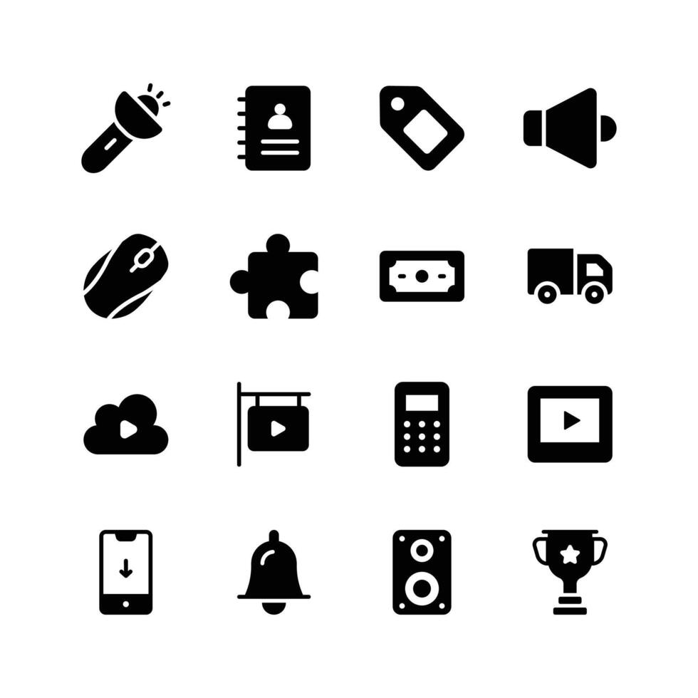 Take a look at this amazing icon of web icons in trendy style vector