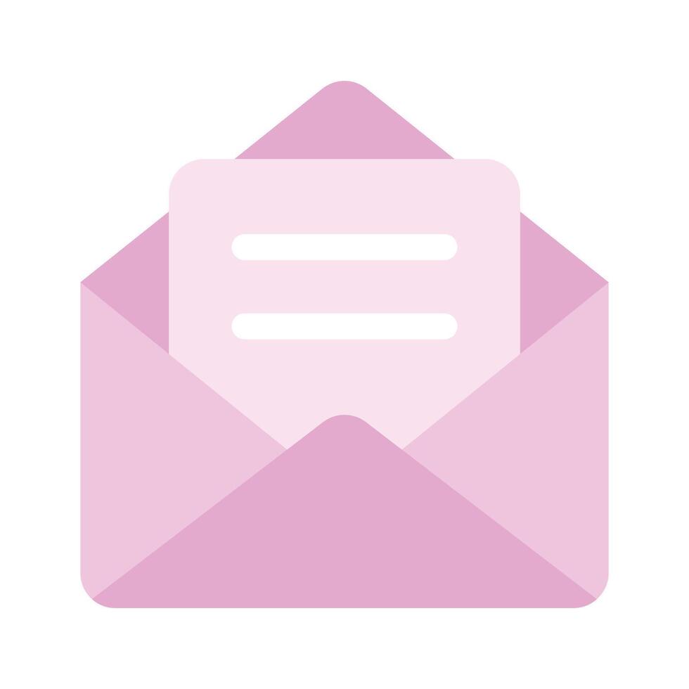 An envelope containing a document, representing email or mail vector