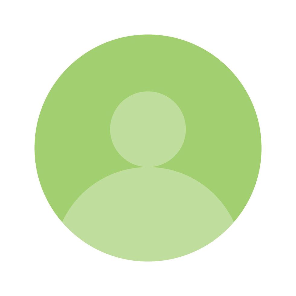 A simple user profile icon representing a person or account vector