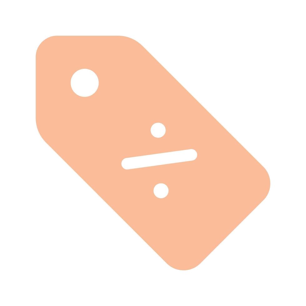 A plain price tag symbolizing pricing, discount, or labeling vector
