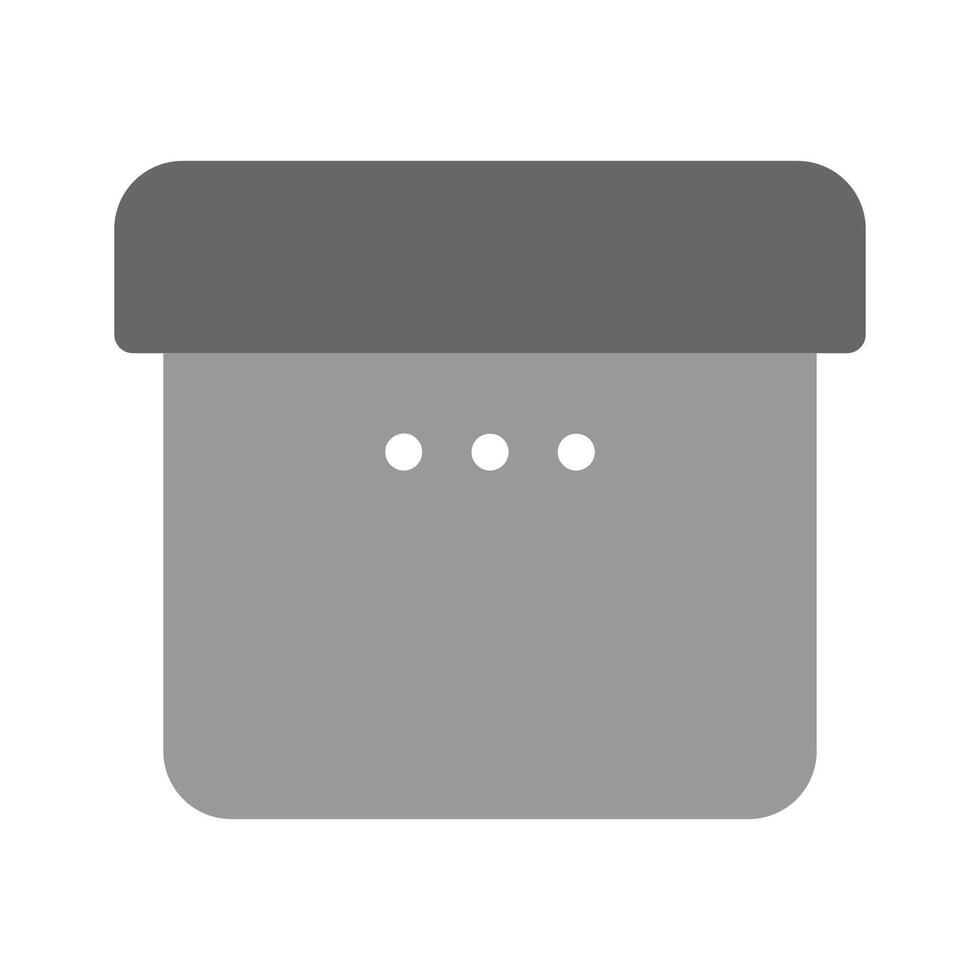 A simple gift box representing presents, rewards, or packages vector