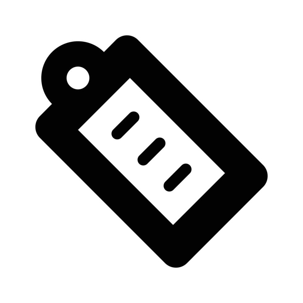 A price tag icon, commonly used for product pricing or discounts vector