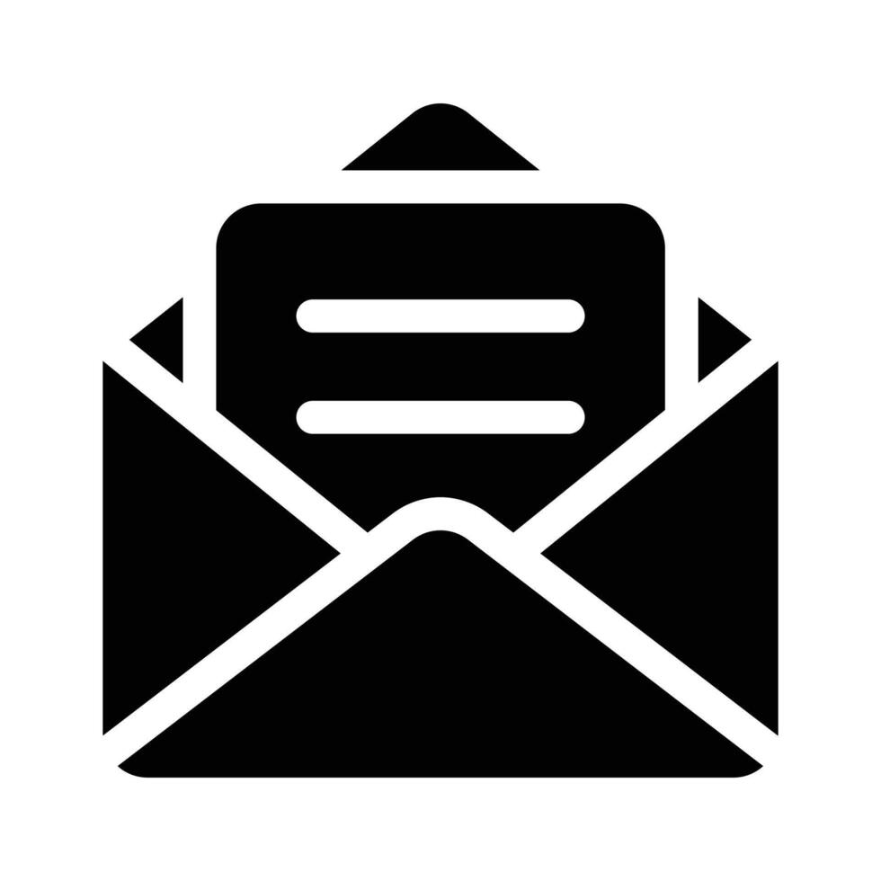 An envelope containing a document, representing email or mail vector