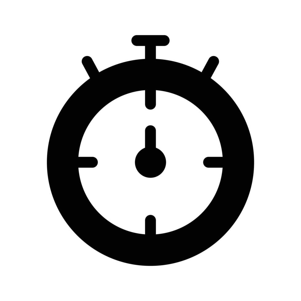 Stopwatch symbolizing time, countdown, or tracking activities vector