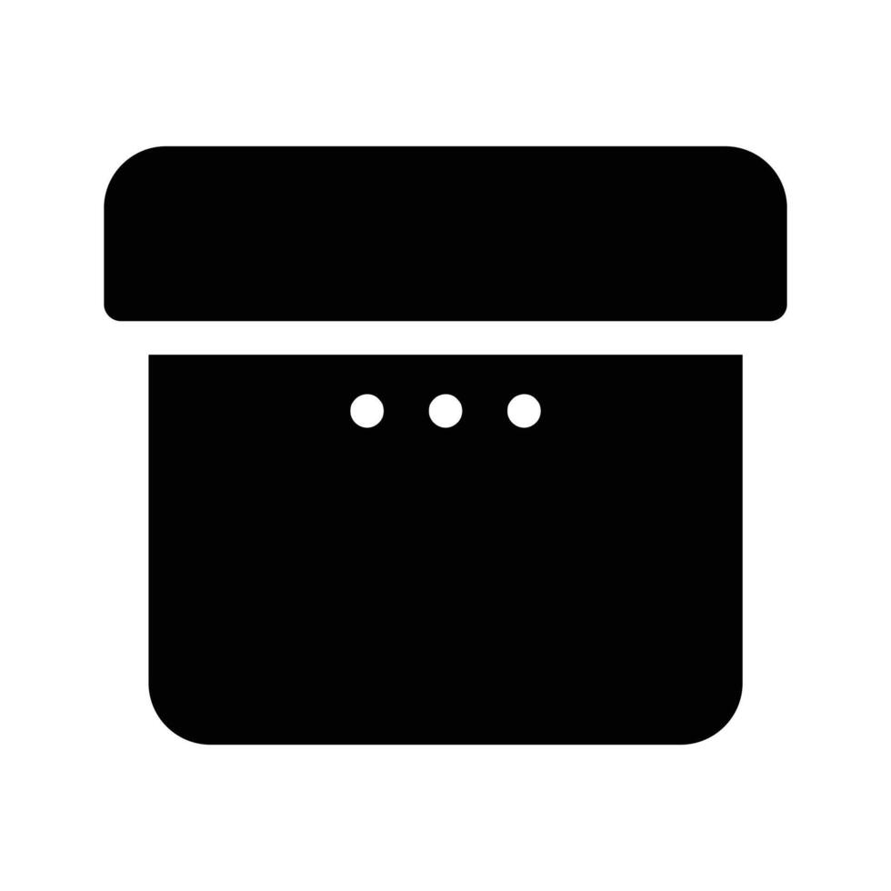 A simple gift box representing presents, rewards, or packages vector