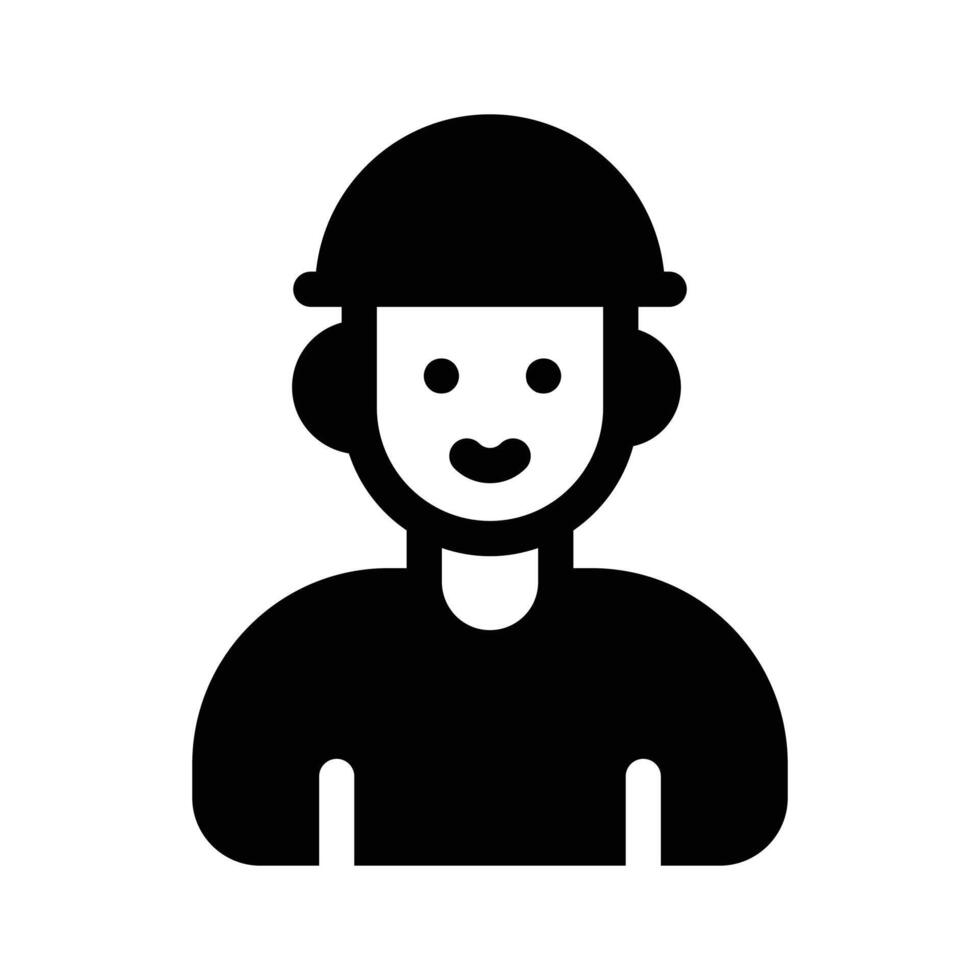 A person face representing an individual profile or account vector