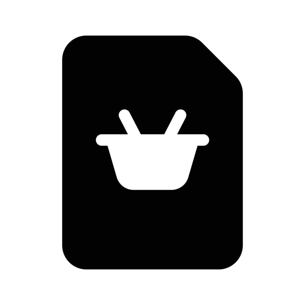 A list with a cart symbol representing a shopping list or order icon design vector