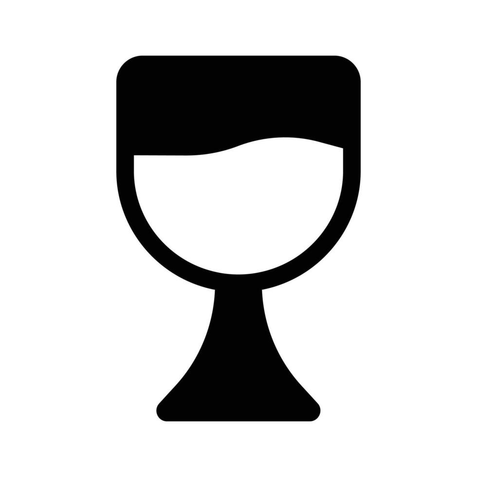 An amazing icon of drink glass in modern style vector