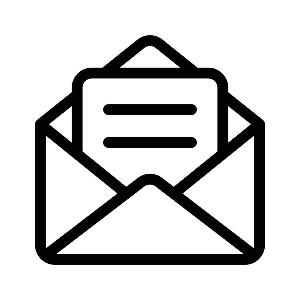 An envelope containing a document, representing email or mail vector