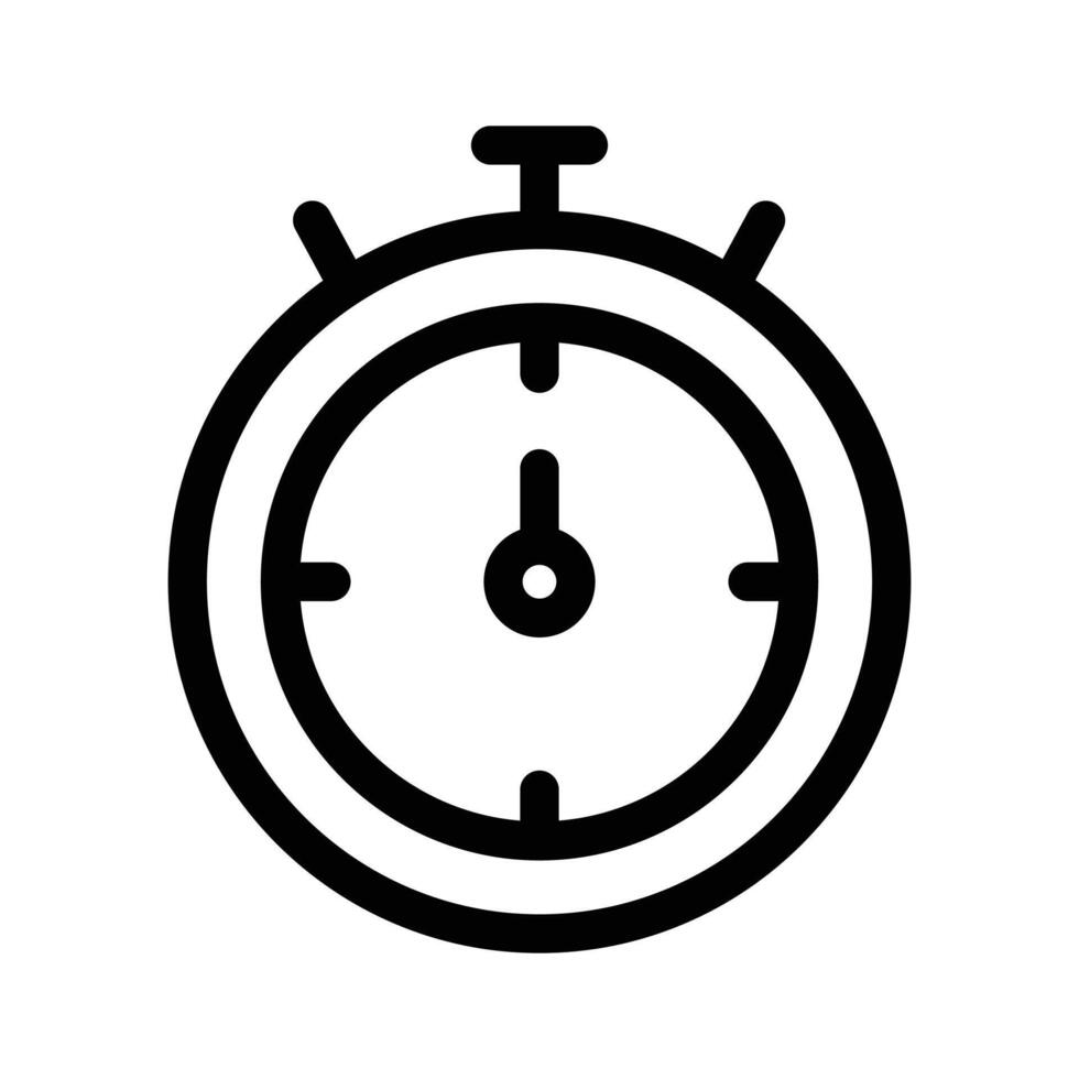 Stopwatch symbolizing time, countdown, or tracking activities vector