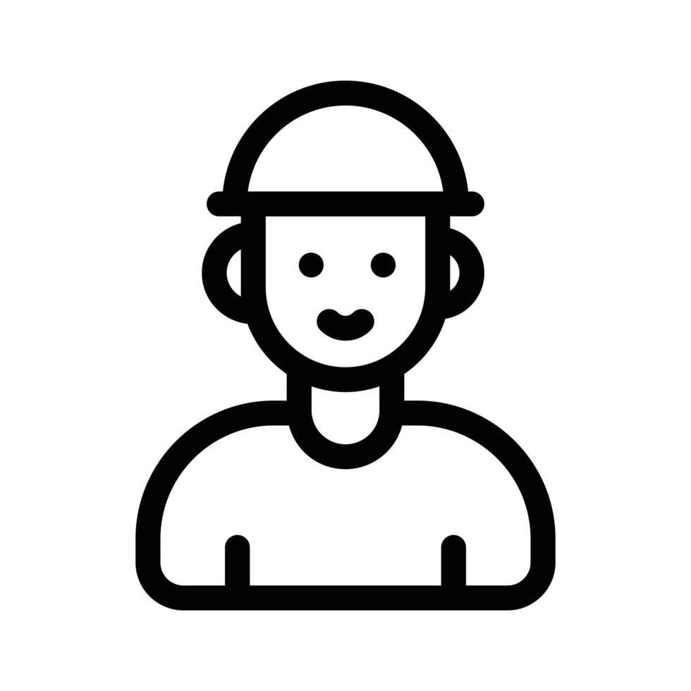 A person face representing an individual profile or account vector