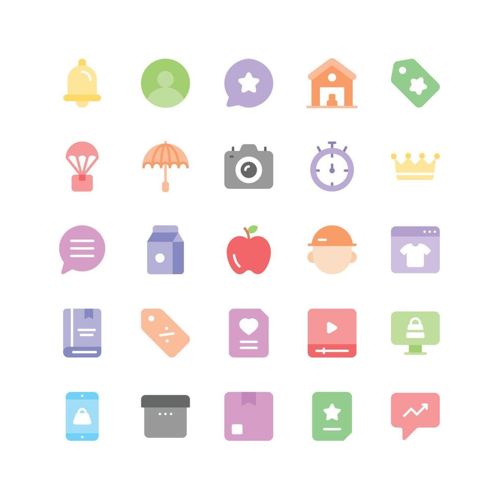 Grab this amazing set of ecommerce and shopping icons, ready for premium use vector