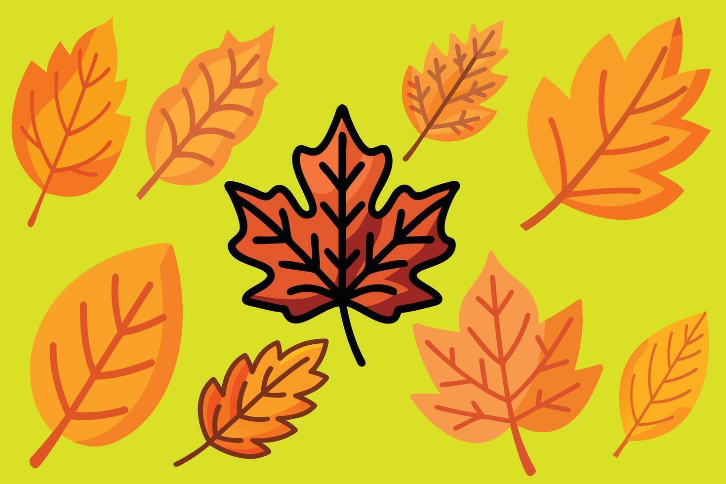 Autumn Leaves Collection vector