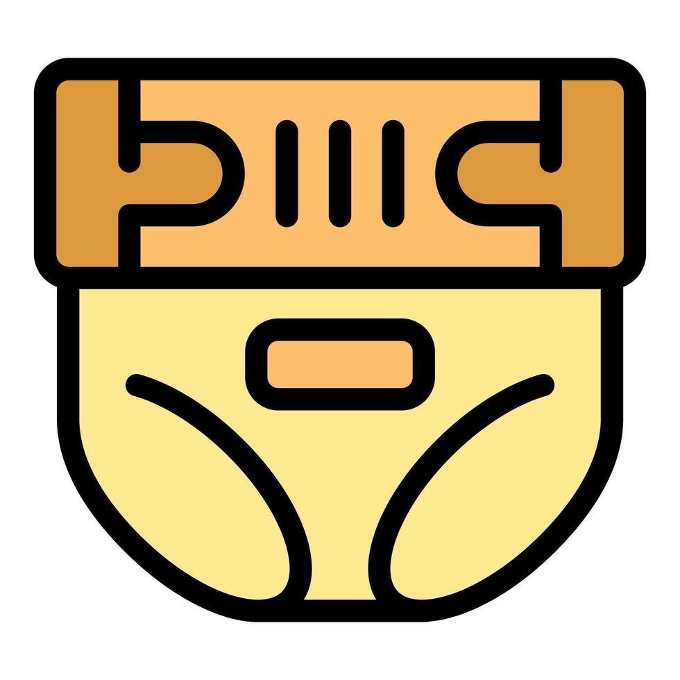 Baby diaper icon representing childcare and parenting vector