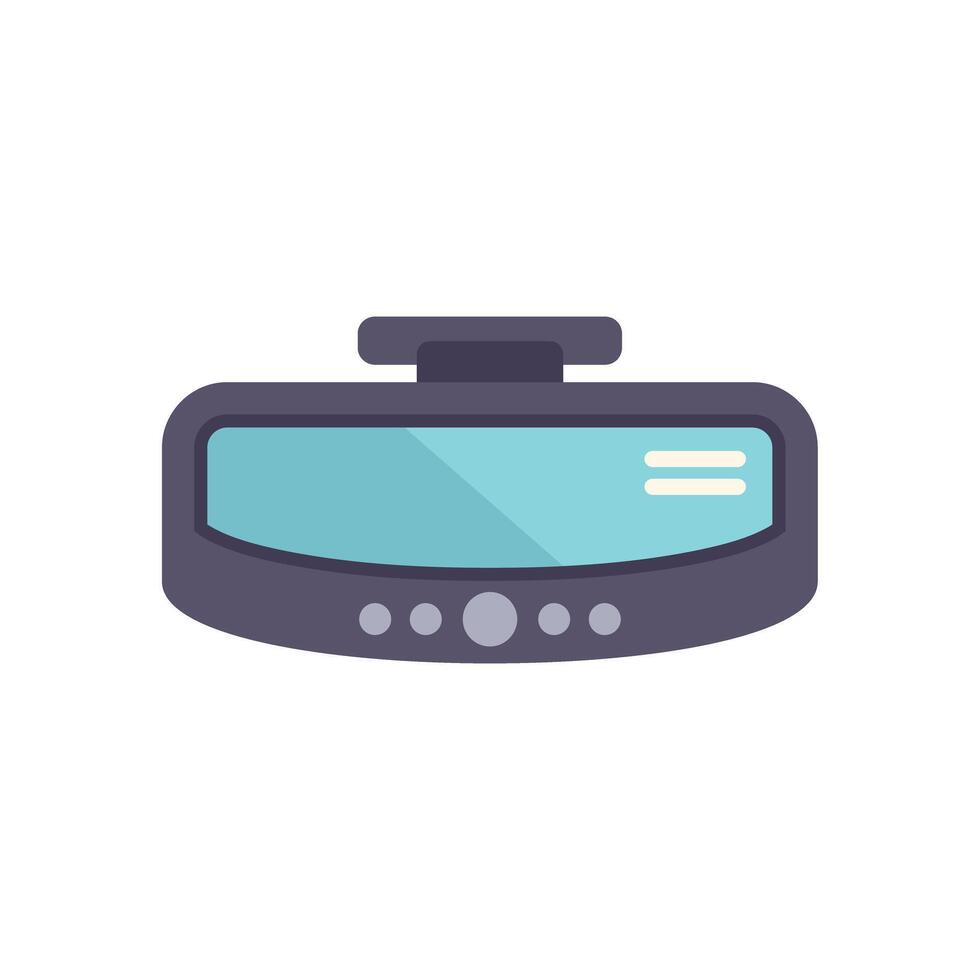 Dashcam showing windshield view while driving on road trip vector