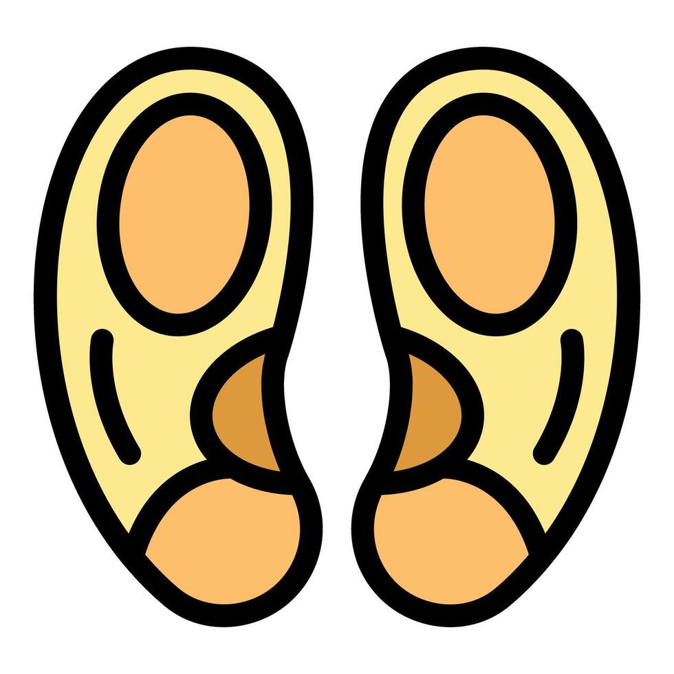 Cashew nuts showing healthy fat source icon in filled outline style vector