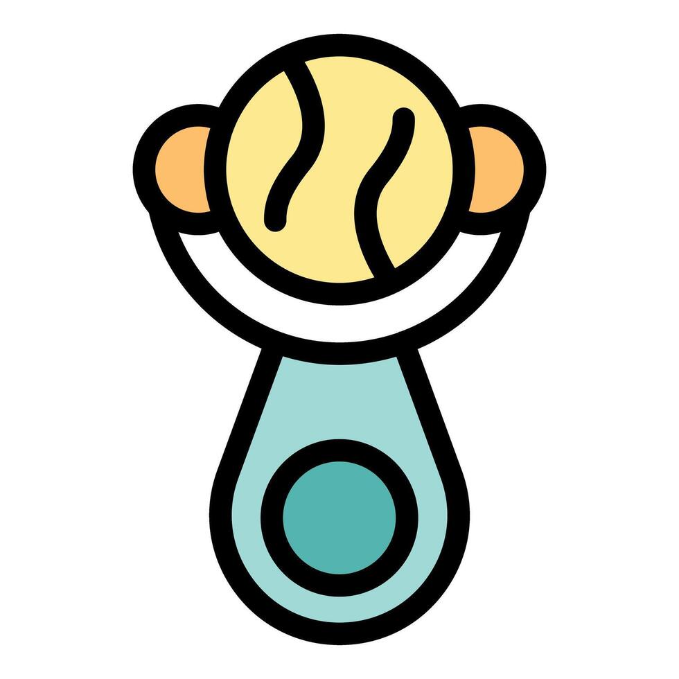 Baby rattle icon for mobile app and website design vector