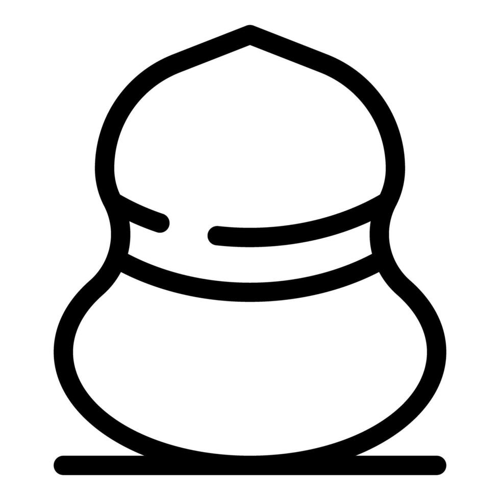 Icon of a beauty blender, a soft sponge used for applying makeup vector