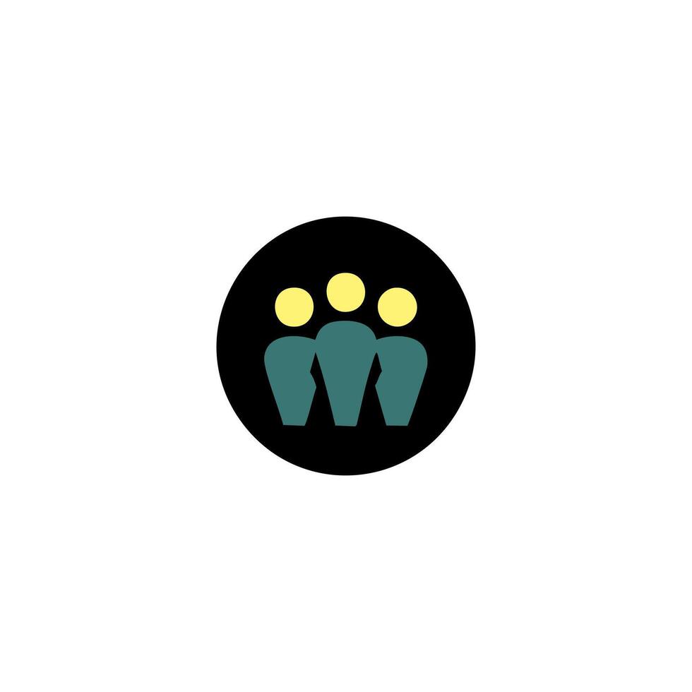 People icon design symbol of friendship and teamwork, partnership and unity vector