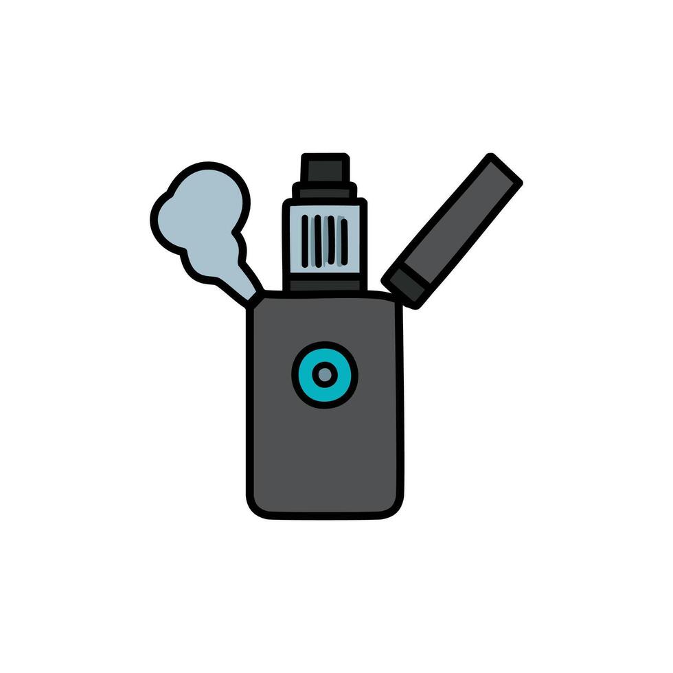 Electronic cigarette device icon illustration design graphic flat style vector