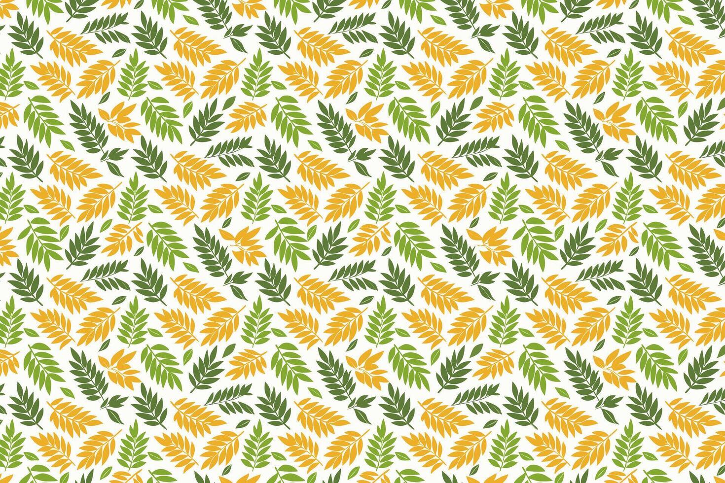 Pattern with Curry leaves on a white background illustration vector