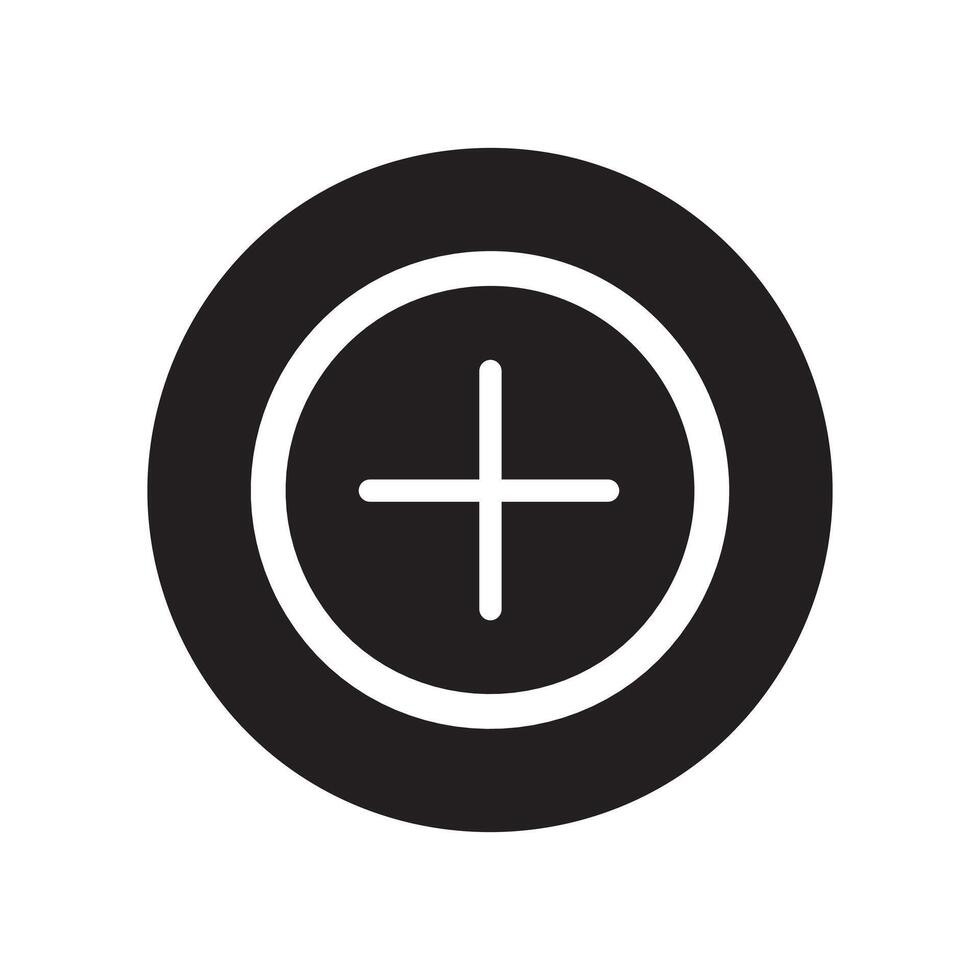 Add flat icon. Plus sign illustration. vector