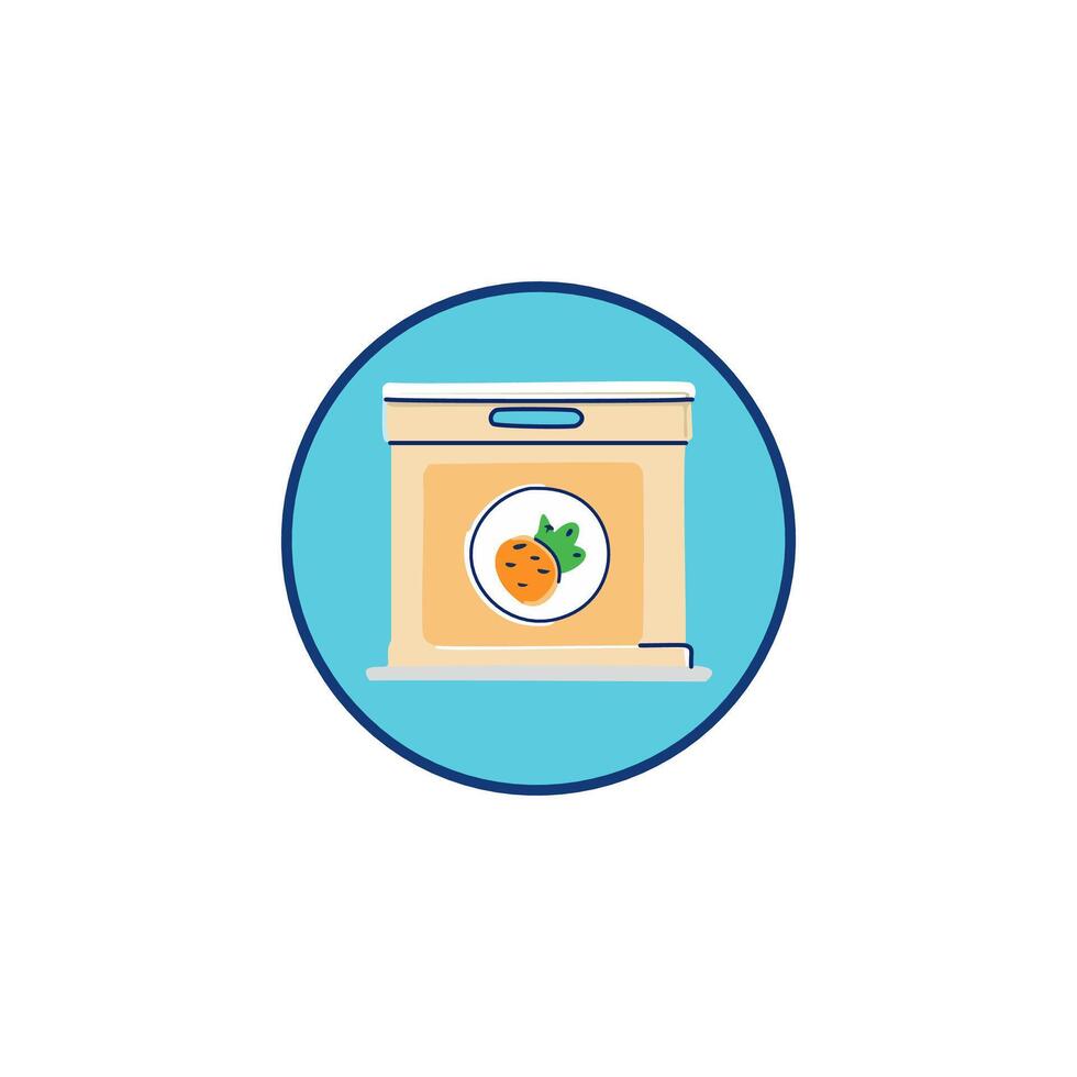 Grocery store icon. Flat design style modern illustration. vector