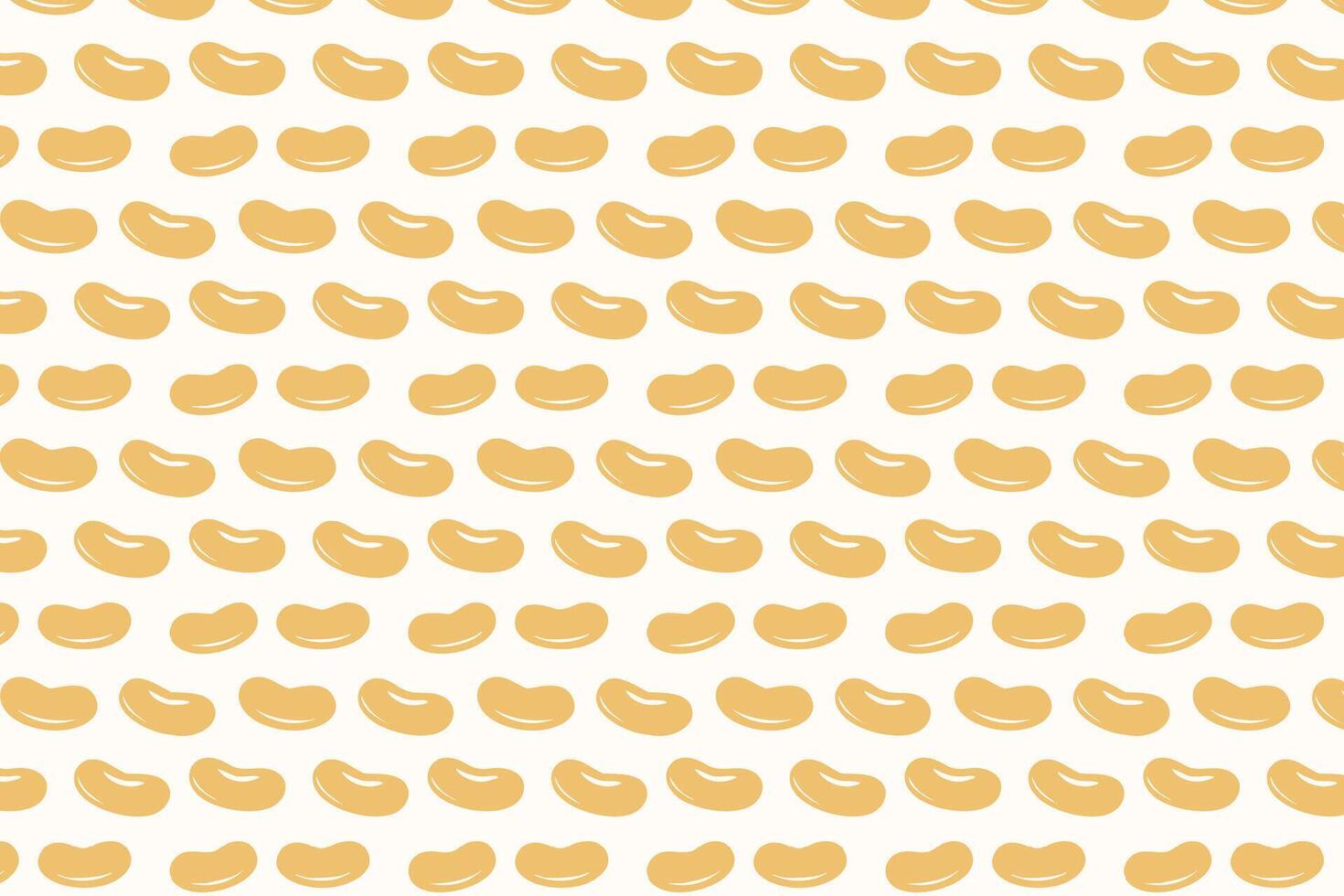 Beans pattern. Food background illustration. vector