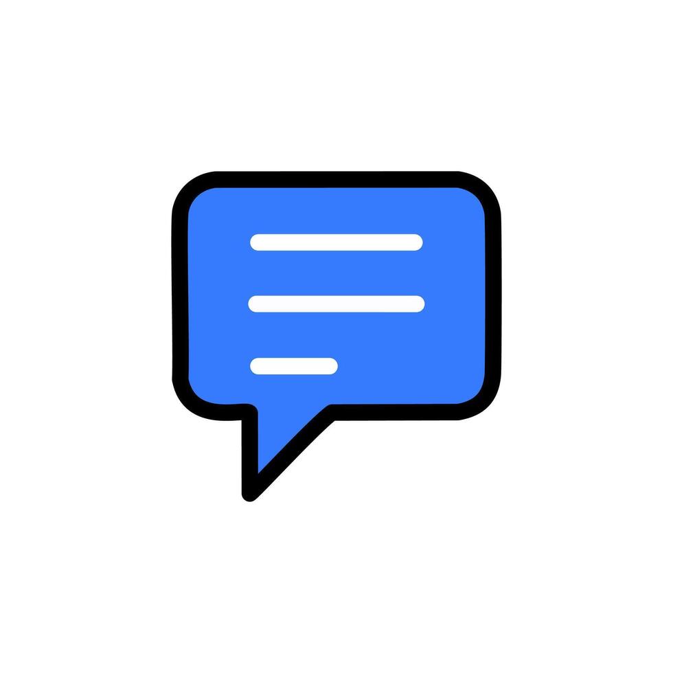 Chat icon. Speech bubble icon. Talk symbol illustration. vector