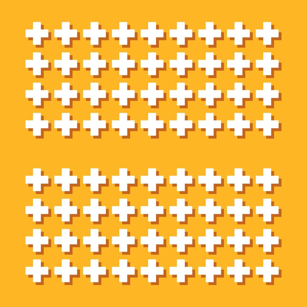 Plus sign pattern illustration vector
