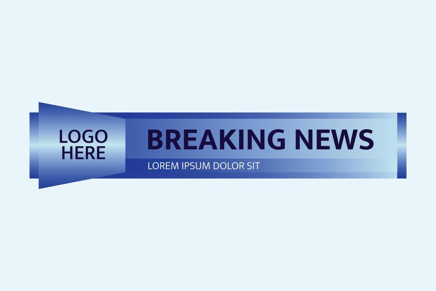 Professional News Lower Third Template vector