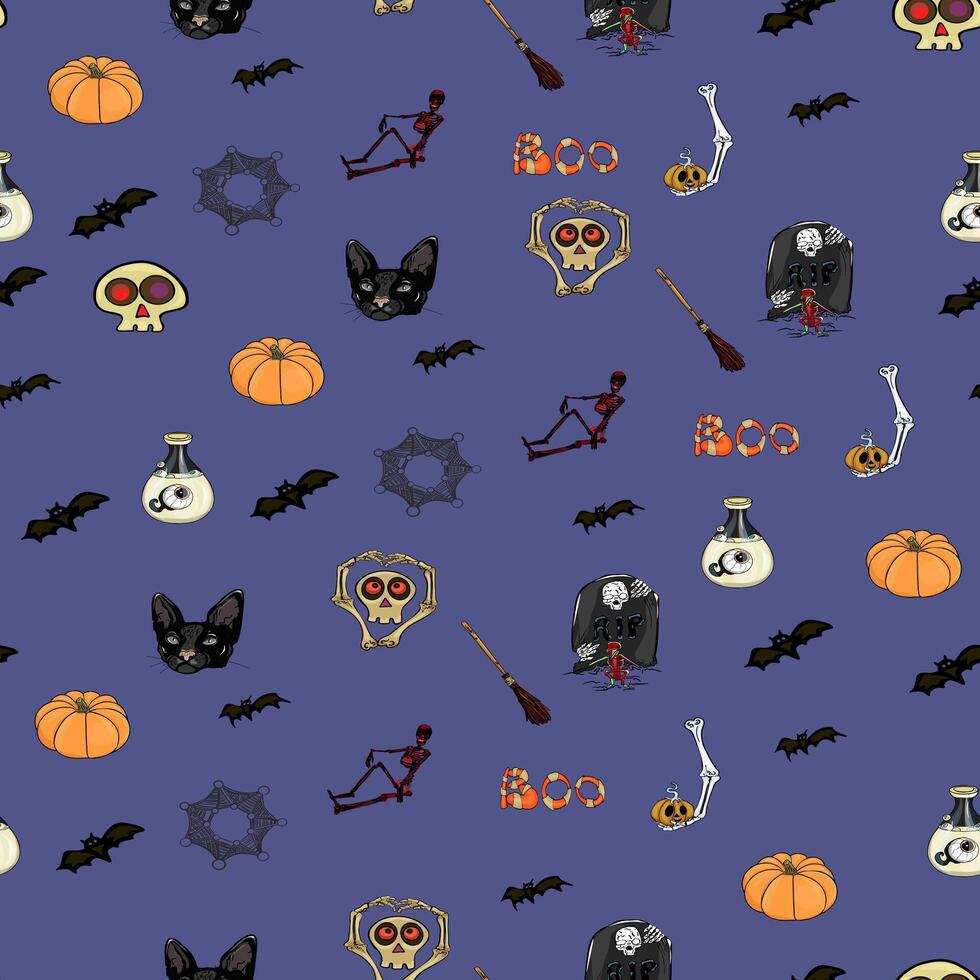 Halloween fabric by jessicaj on spoonflower - custom fabric vector