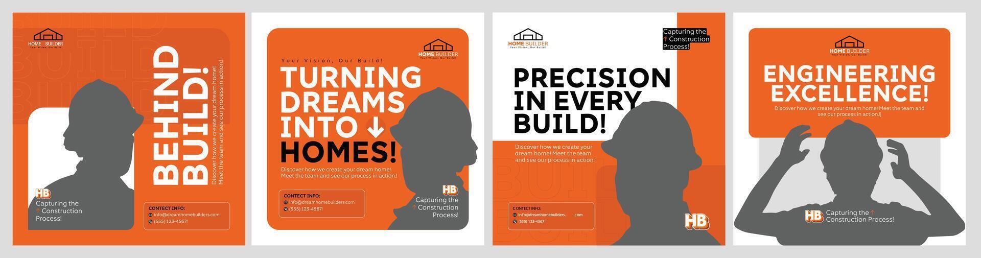 Labor Digital Marketing pack Templates vector
