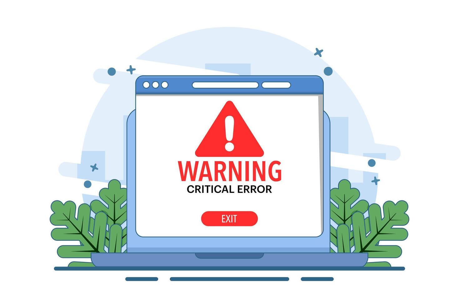 Warning signs and symbols concept, Danger and warning signs, Attention, System error, Website is temporarily unavailable, web is not working. warning and error, User warning page is not available. vector