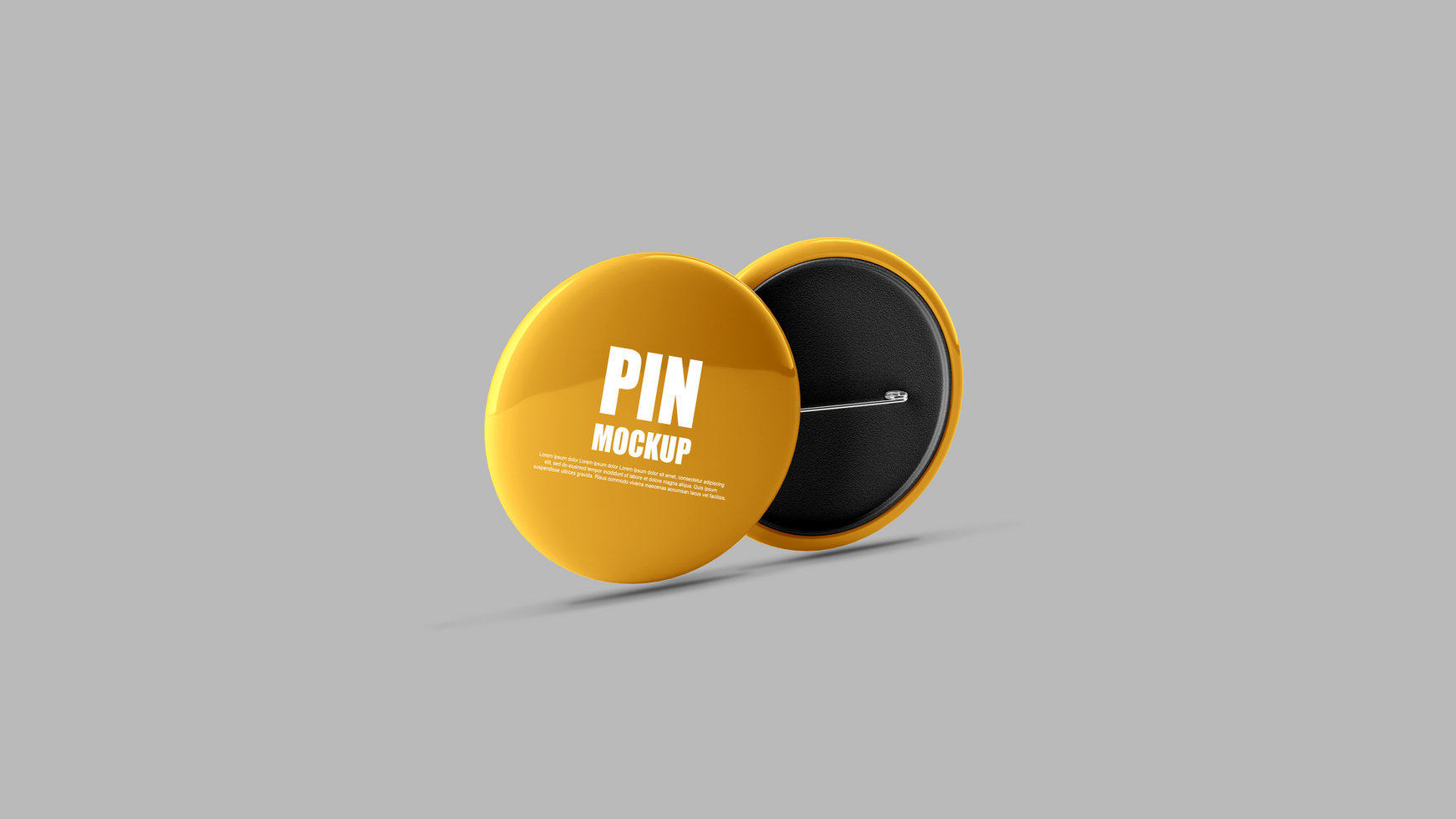 Pin money button on grey background psd