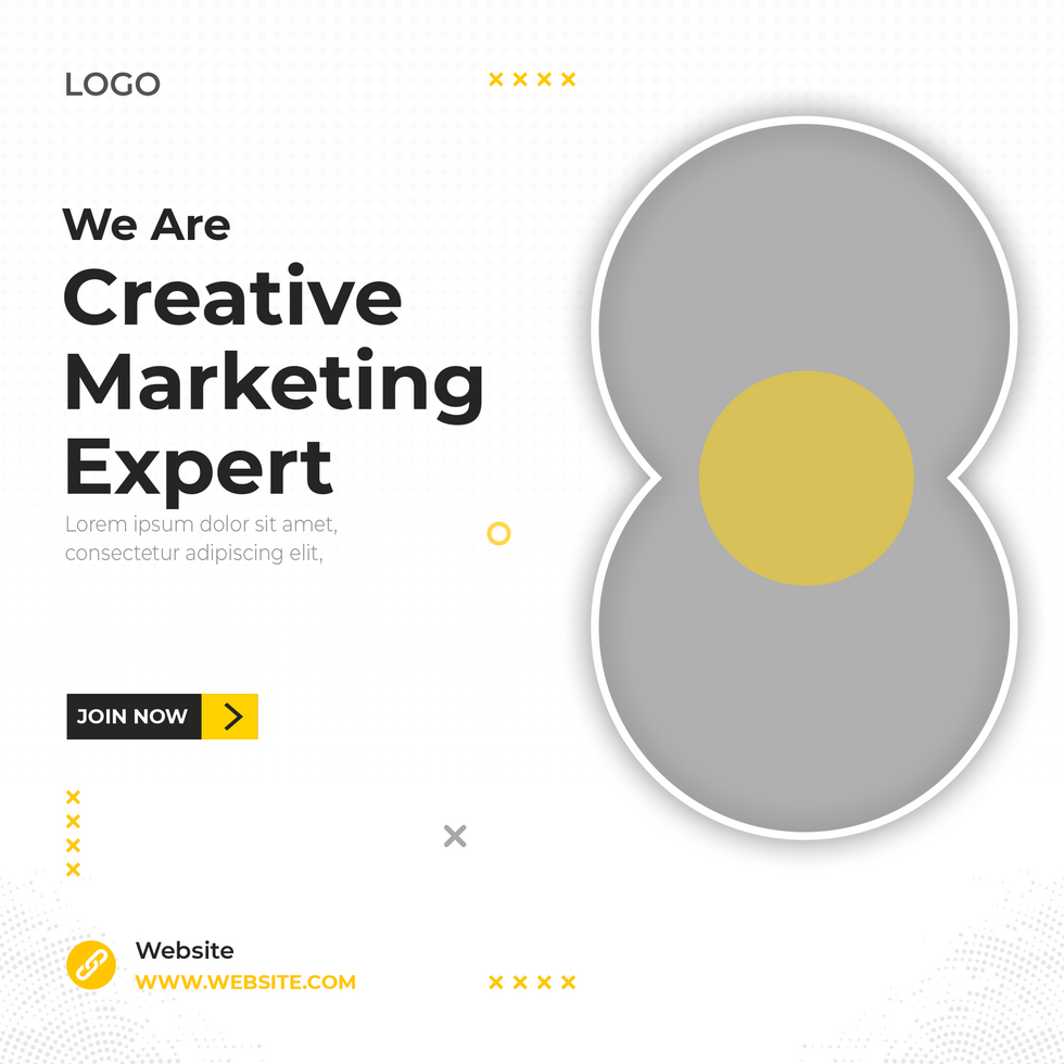 Digital marketing social media post banner template design psd