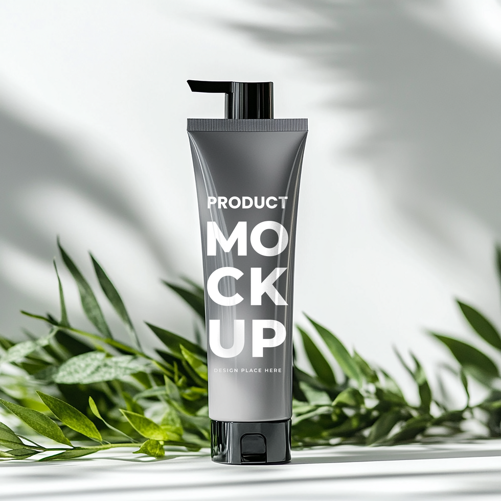 Cosmetic Tube, Blank Bottle Packaging Mock up psd