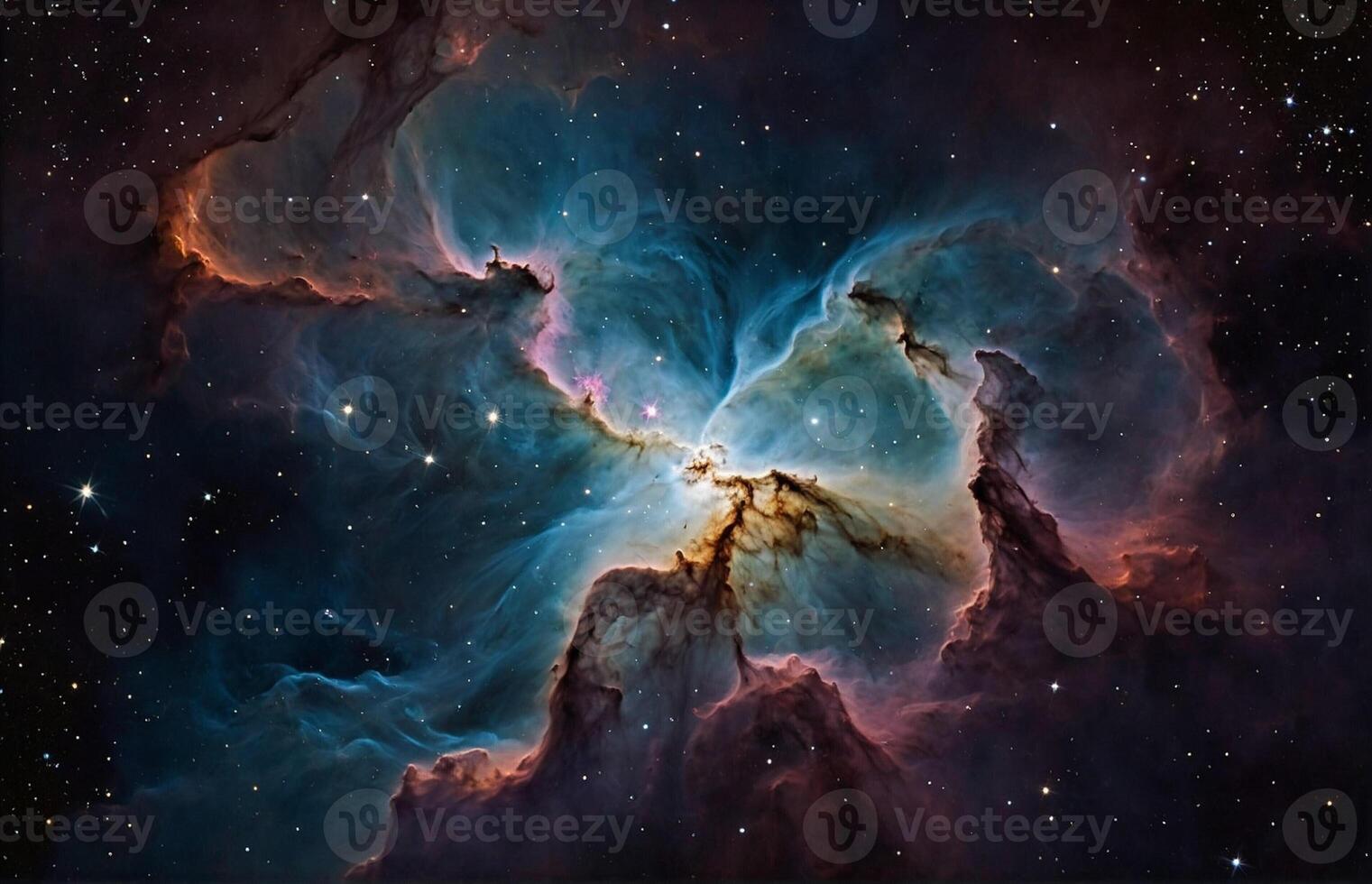 The eagle nebula, a nebula in the constellation of eagle photo