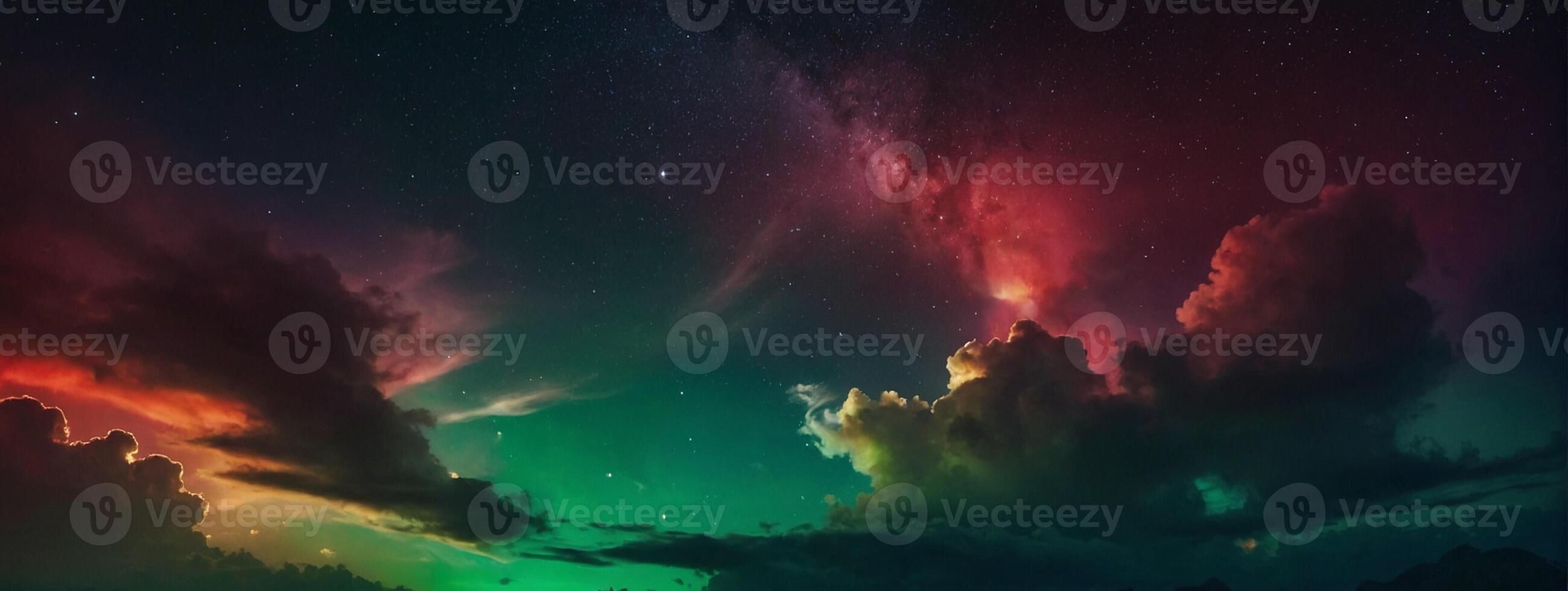 The aurora borealis is seen in the sky photo