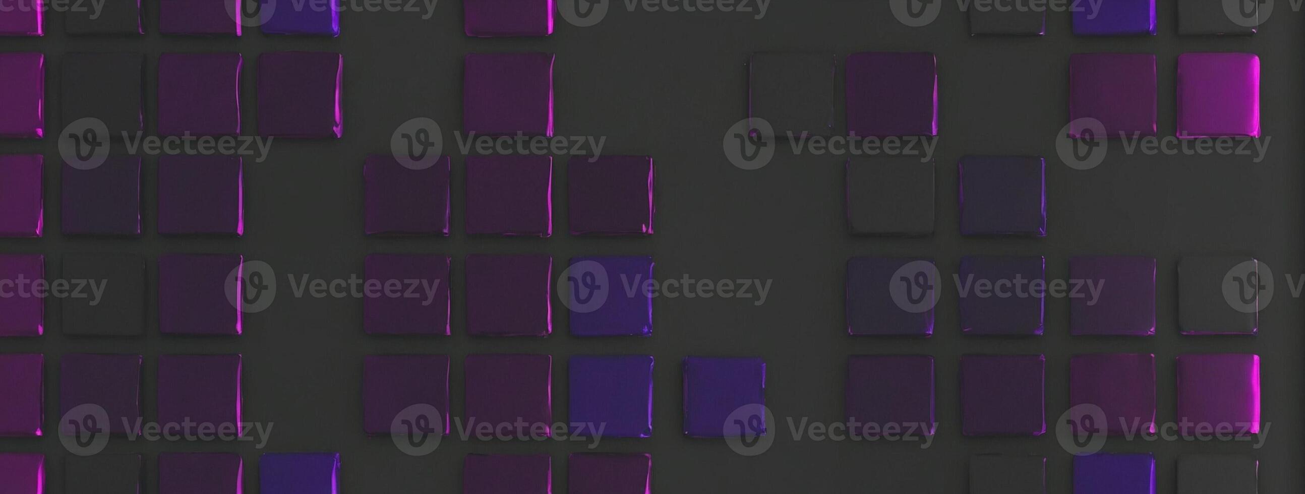 A purple and black background with squares photo