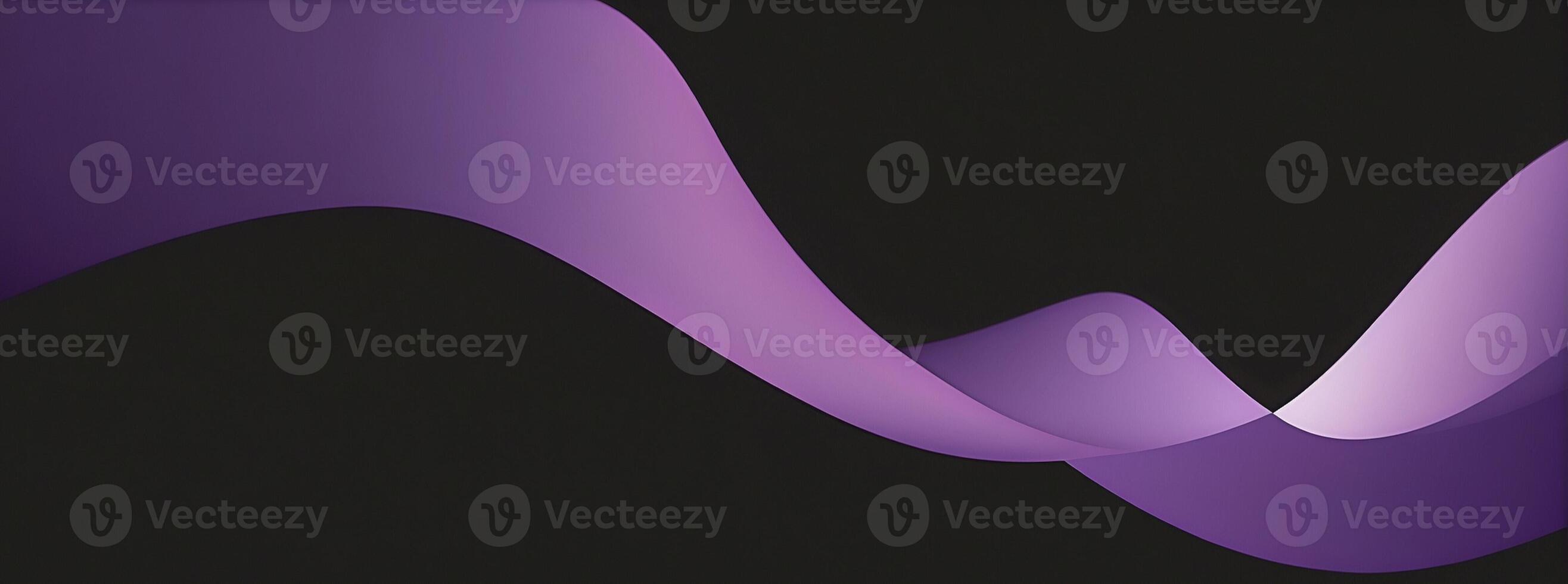 A purple wave on a black background photo